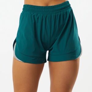 Alphalete Women's Stride 3” Short, velvet teal, size S